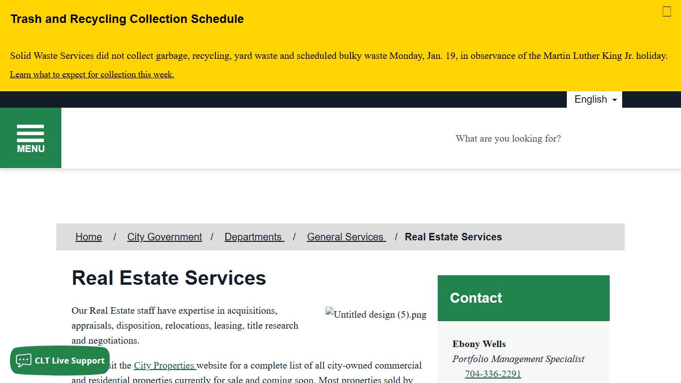 Real Estate Services - City of Charlotte